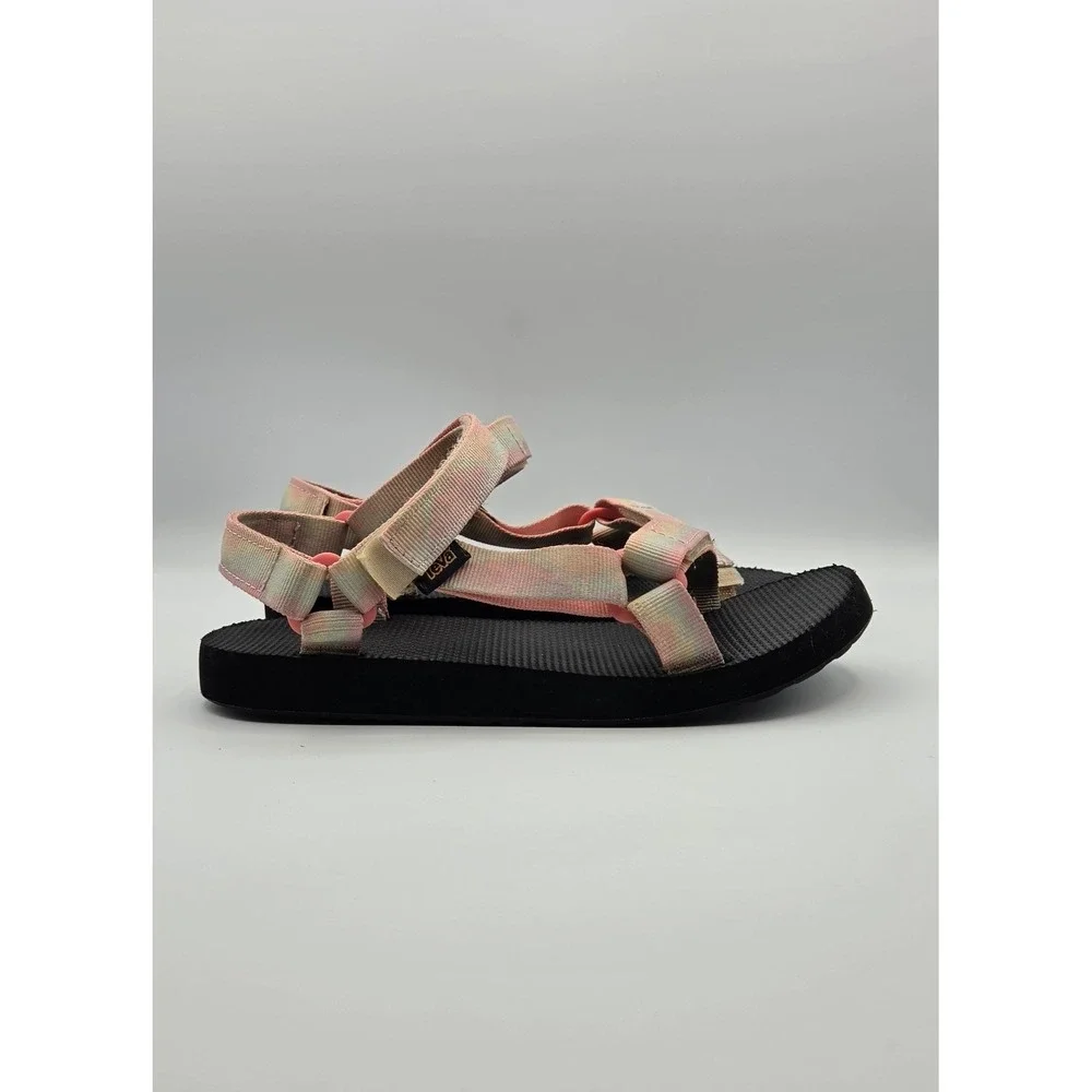 Teva Original Universal Tie-Dye Kids Sandals Size 5 Sorbet Lemon Sport